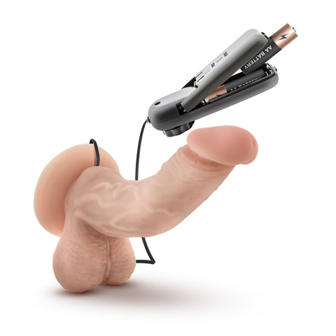 Dr Skin Dr Ken 6.5 Inch Vibrating Cock with Suction Cup Vanilla DONGS Vibrating