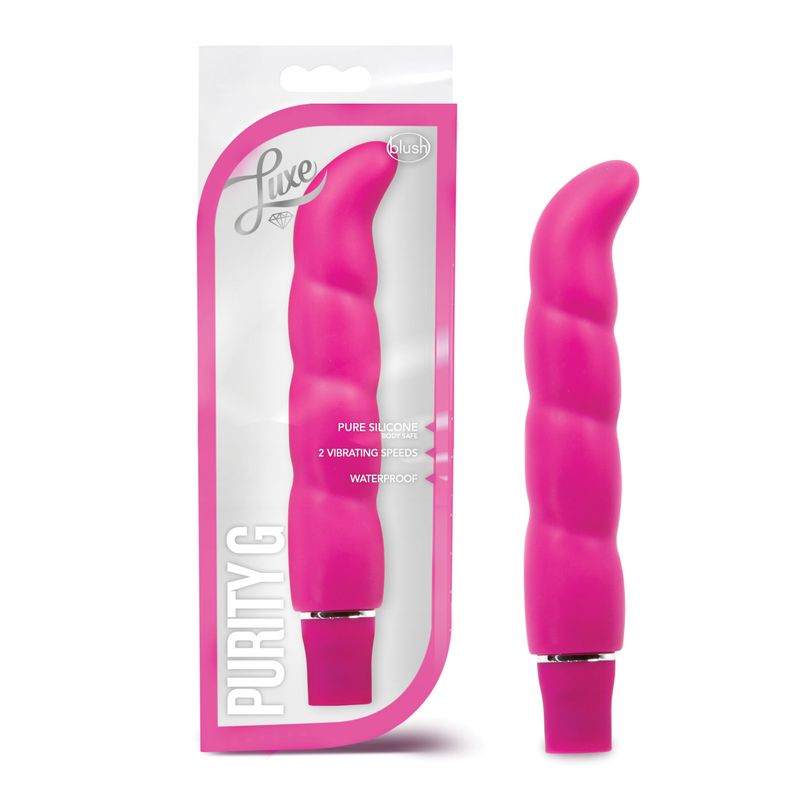 Luxe Purity G Pink 6.25 Inch Vibrating G Spot Toy Vibrators - G Spot
