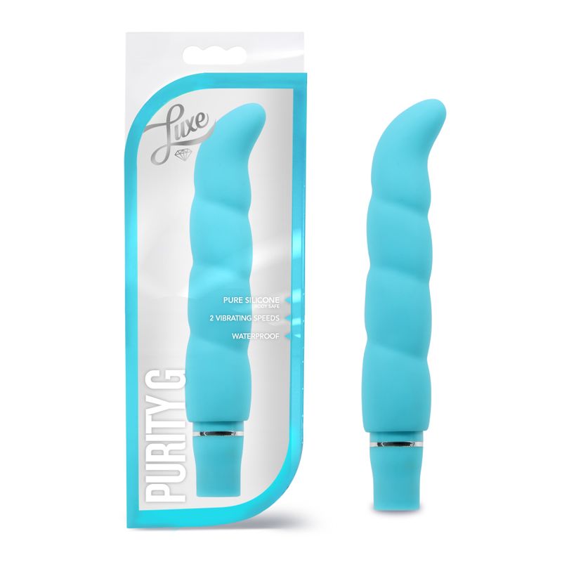 Luxe Purity G Aqua 6.25 Inch Vibrator with Vibrating Functions > Sex Toys For Ladies > G-Spot Vibrators
