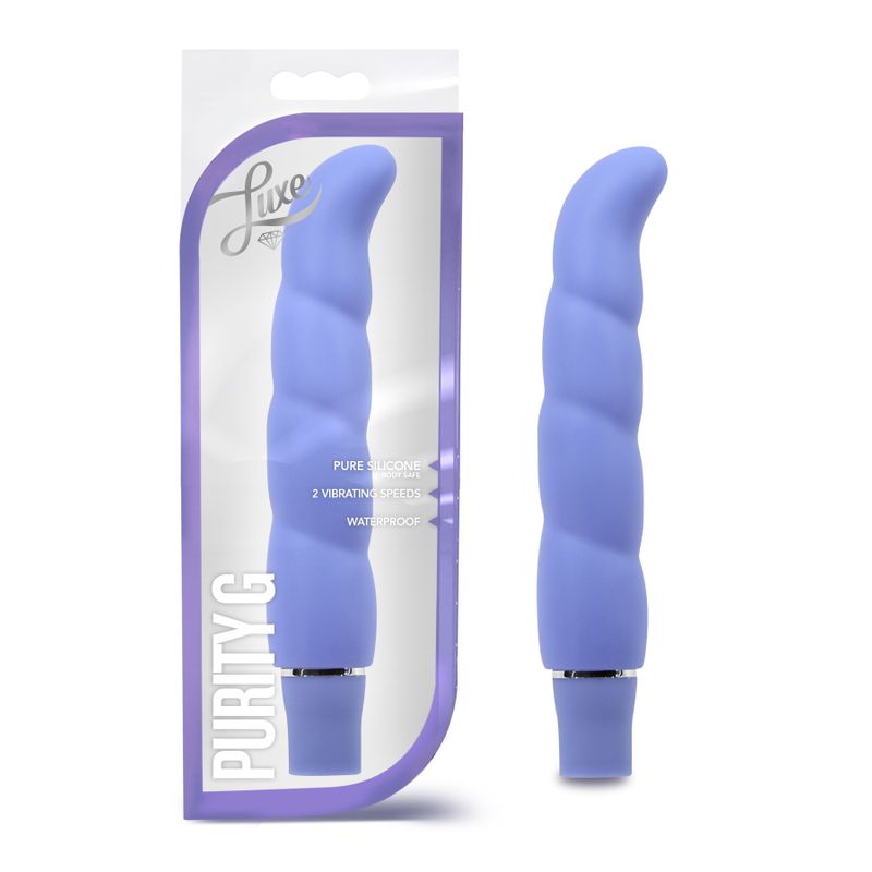 Luxe Purity G Periwinkle 6.25 Inch Vibrator Silicone > Sex Toys For Ladies > G-Spot Vibrators