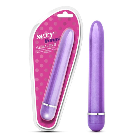 Sexy Things Slimline Vibe Purple 7 Inch Multi-Speed Vibrator Vibrators