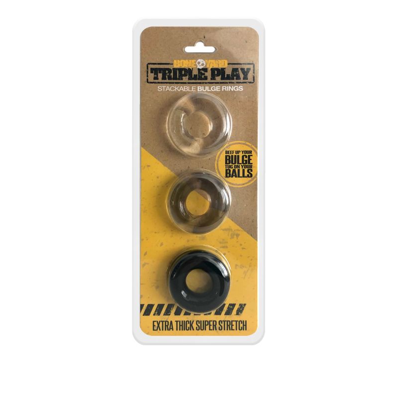 Triple Play Cock Ring with Three Adjustable Sizes > Cock Ring > Sets