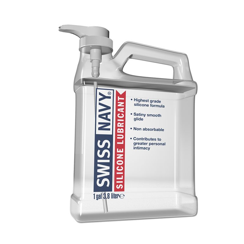 Swiss Navy Silicone Lubricant 1 Gallon 3.8 Liters Long Lasting Glide Default Title Silicone Lubricant