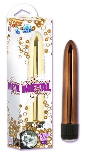 Precious Metal Gems 6.75 Inches - Bronze Gold Vibrators