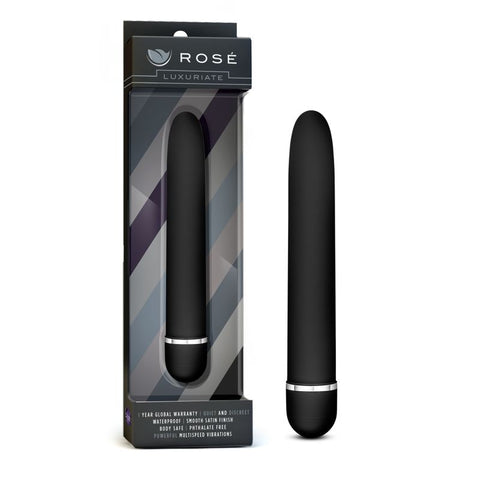Rose Luxuriate Black Vibrator 7 Inch Multi-Speed Design Vibrators