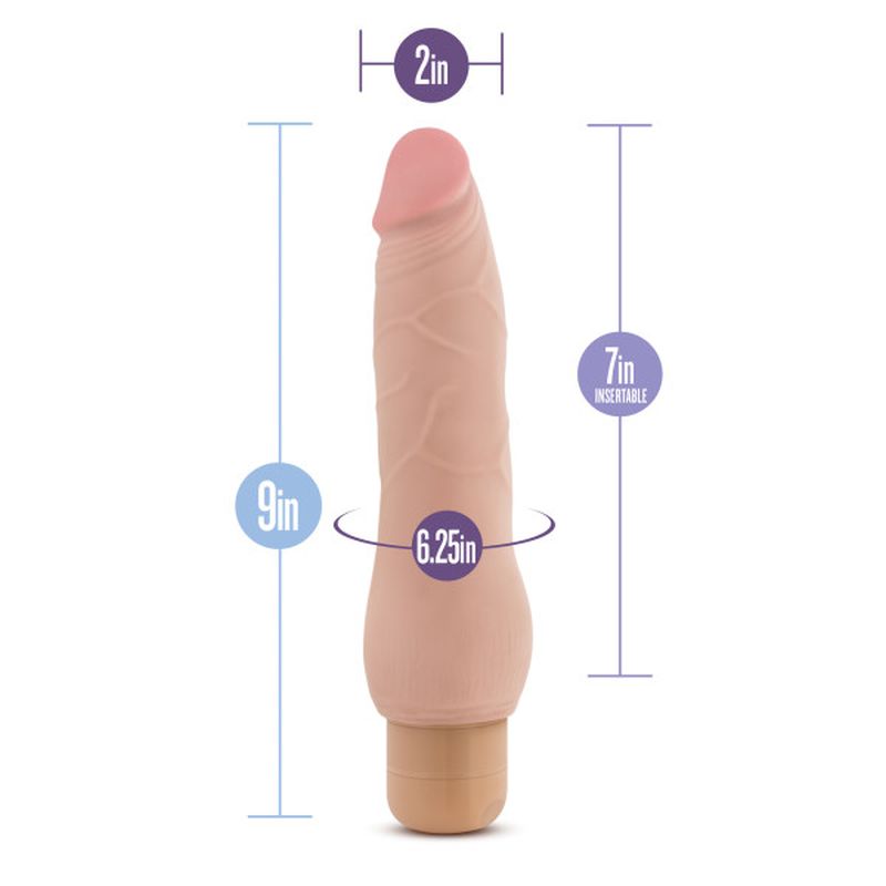 Au Naturel Fabien Realistic Vibrating Dildo 9 Inch > Vibrators > Realistic Vibrators