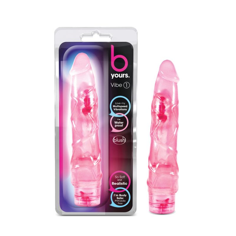 B Yours Vibe No 1 Pink Realistic 9 Inch Vibrator Pink Vibrators