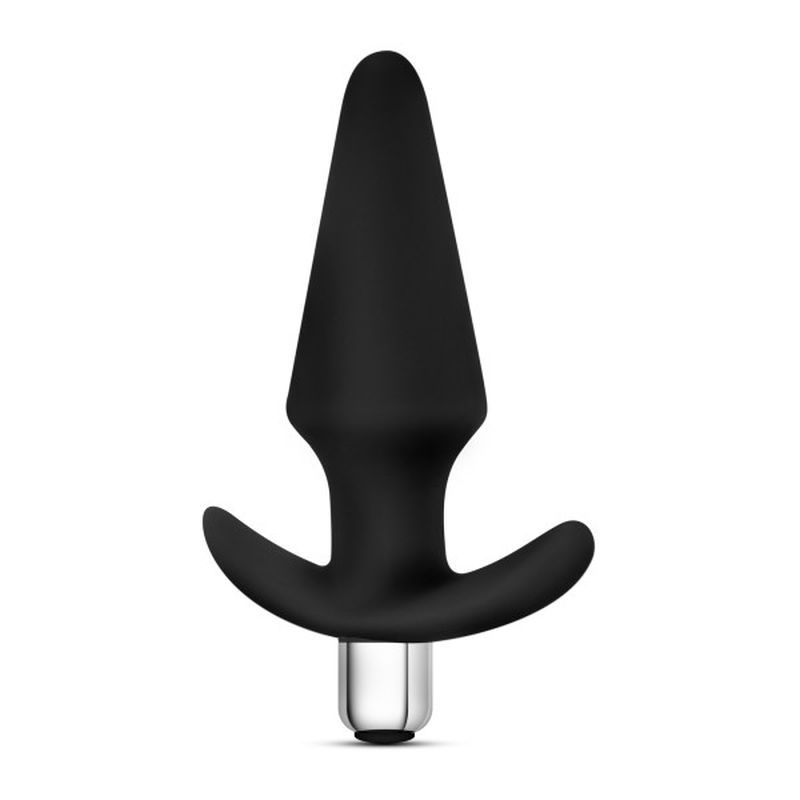 Luxe Discover Black Anal Plug with Vibrating Bullet 4 Inch Butt Plugs - Vibrating
