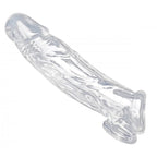 Realistic Clear Penis Enhancer and Ball Stretcher – Lifelike Penis Sleeve and Ball Stretcher > Sex Toys For Men > Penis Sleeves