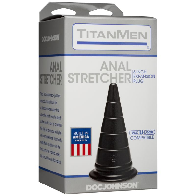 TitanMen 6 Inch Anal Stretcher Plug with Ribbed Texture Design ANAL TOYS
