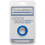 TitanMen Cock Ring Blue Stretch to Fit > Cock Ring > Single