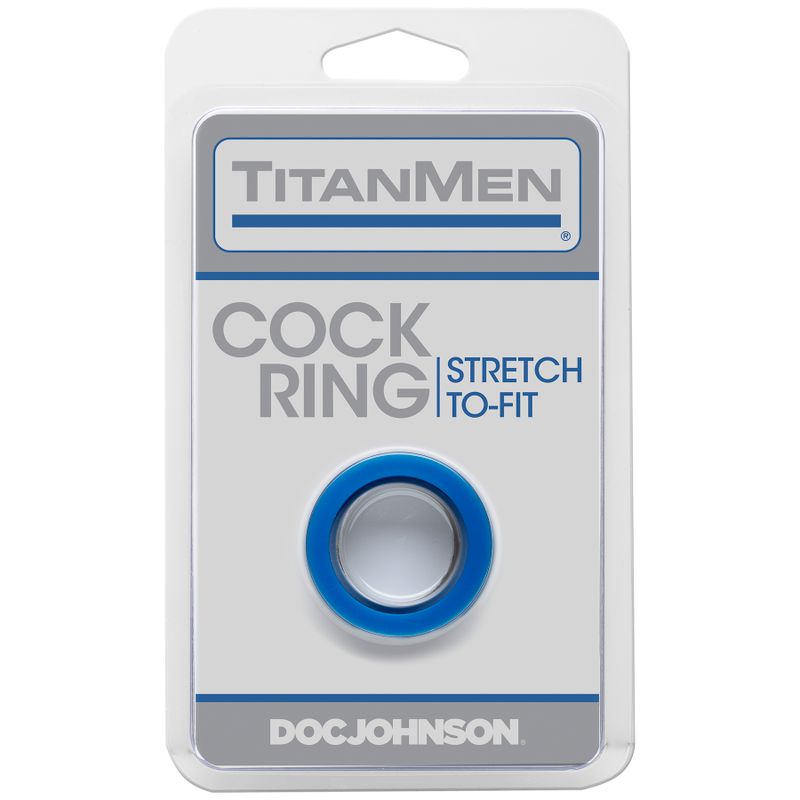 TitanMen Cock Ring Blue Stretch to Fit > Cock Ring > Single