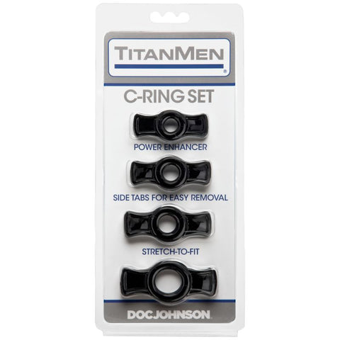 Cock Ring Set Black - Four Sizes for Ultimate Pleasure COCK RING Set