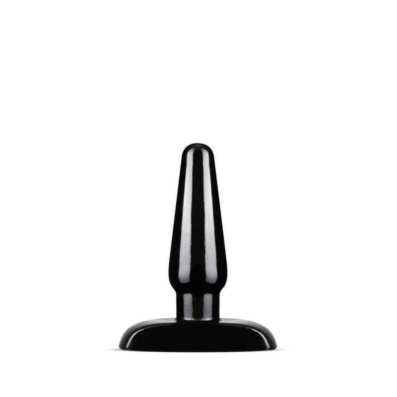 Blush Basic Small Anal Plug Tapered Black for New Sensations Butt Plugs