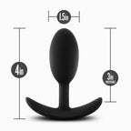 Anal Adventures Platinum Silicone Vibra Slim Plug Medium > Anal Range > Vibrating Butt Plugs