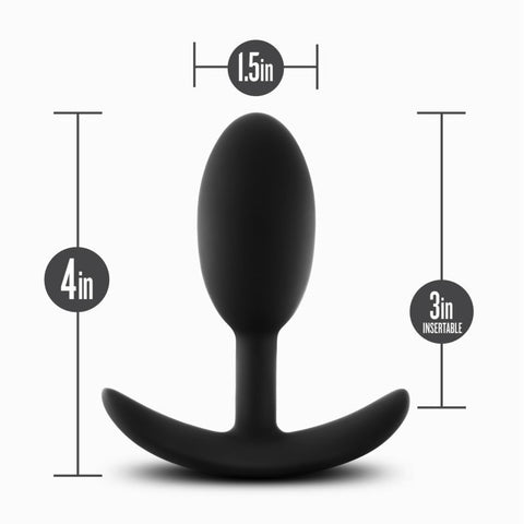 Anal Adventures Platinum Silicone Vibra Slim Plug Medium > Anal Range > Vibrating Butt Plugs