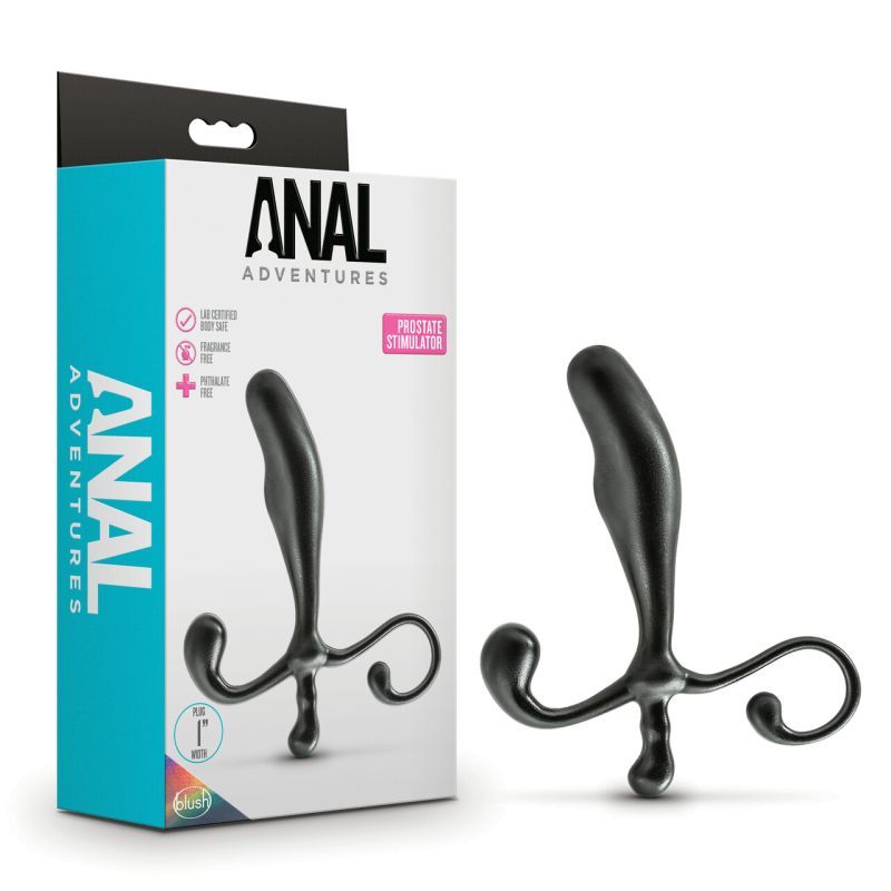 Anal Adventures Prostate Stimulator Black Hands-Free Sex Toy Prostate Tools