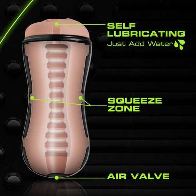 M for Men Soft and Wet Self Lubricating Stroker Cup Vanilla > Sex Toys For Men > Masturbators Cup