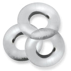 Fat Willy 3 Piece Jumbo Cockrings Clear > Cock Ring > Sets