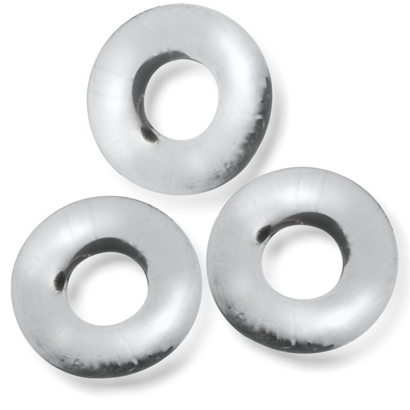 Fat Willy 3 Piece Jumbo Cockrings Clear for Enhanced Pleasure and Performance > Cock Ring > Sets