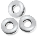 Fat Willy 3 Piece Jumbo Cockrings Clear > Cock Ring > Sets