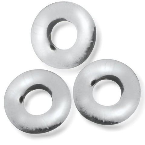 Fat Willy 3 Piece Jumbo Cockrings Clear for Enhanced Pleasure and Performance > Cock Ring > Sets
