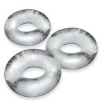 Fat Willy 3 Piece Jumbo Cockrings Clear > Cock Ring > Sets