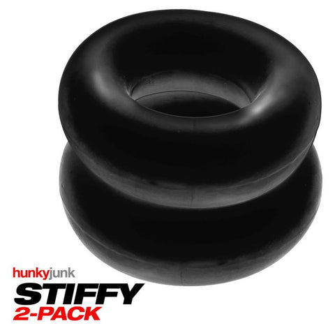 Stiffy 2 Piece Bulge Cockrings by HunkyJunk Tar Ice COCK RINGS