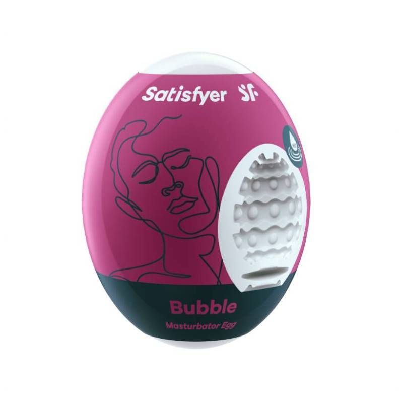 Satisfyer Masturbator Egg Bubble Compact Pleasure Device Pink > Sex Toys For Men > Masturbators Cup