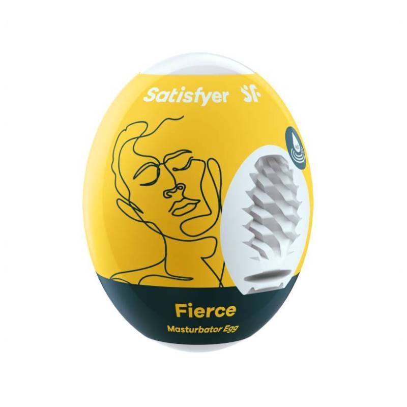 Satisfyer Masturbator Egg Fierce Compact Travel Size Default Title > Sex Toys For Men > Masturbators Cup