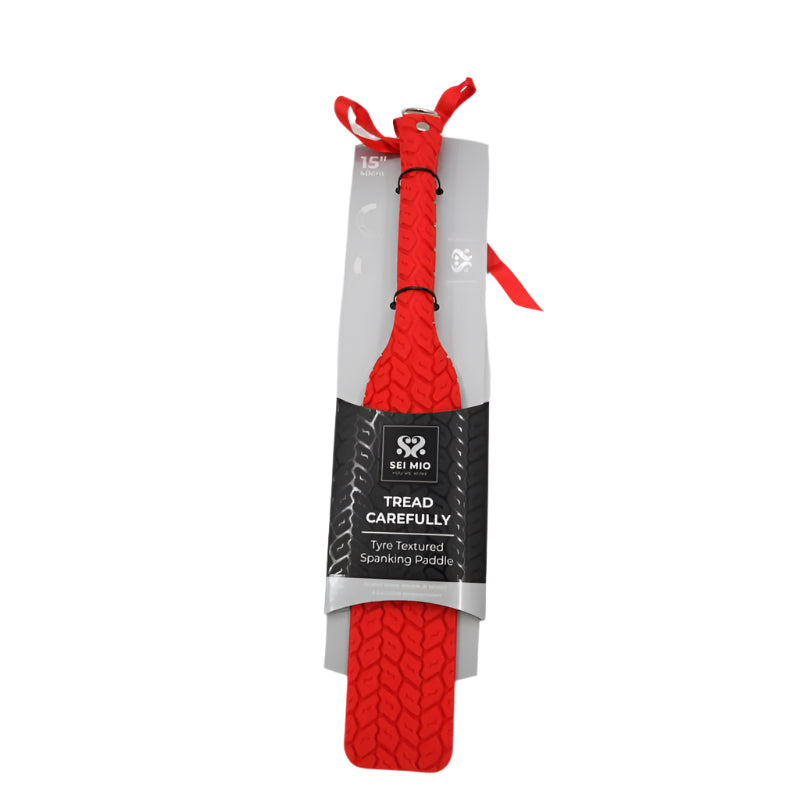 Tyre Paddle Large Red - Double-Sided Vegan Spanking Tool Red Whips & Paddles