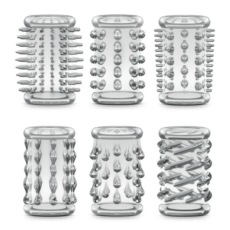 Stay Hard Cock Sleeve Kit Six Pack Penis Sleeves for Enhanced Pleasure and Performance SLEEVES