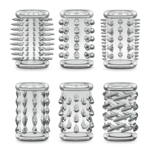 Stay Hard Cock Sleeve Kit Six Pack Penis Sleeves for Enhanced Pleasure and Performance SLEEVES