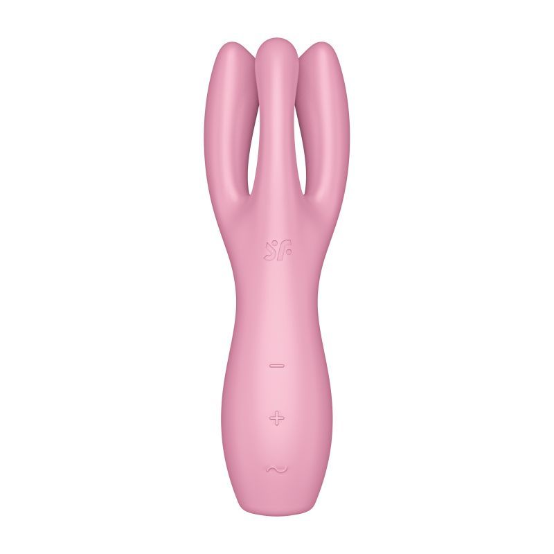 Satisfyer Threesome 3 Layon Vibrator Pink 8.5 Inches Pink > Vibrators > Vibrating Pads
