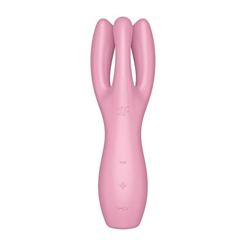 Satisfyer Threesome 3 Layon Vibrator Pink 8.5 Inches Pink > Vibrators > Vibrating Pads