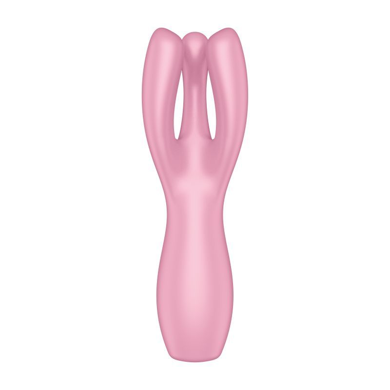Satisfyer Threesome 3 Layon Vibrator Pink 8.5 Inches > Vibrators > Vibrating Pads