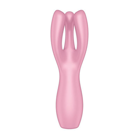 Satisfyer Threesome 3 Layon Vibrator Pink 8.5 Inches > Vibrators > Vibrating Pads