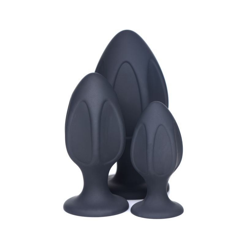 Triple Juicers Silicone Anal Plug Set in Black > Anal Range > Butt Plug Kits