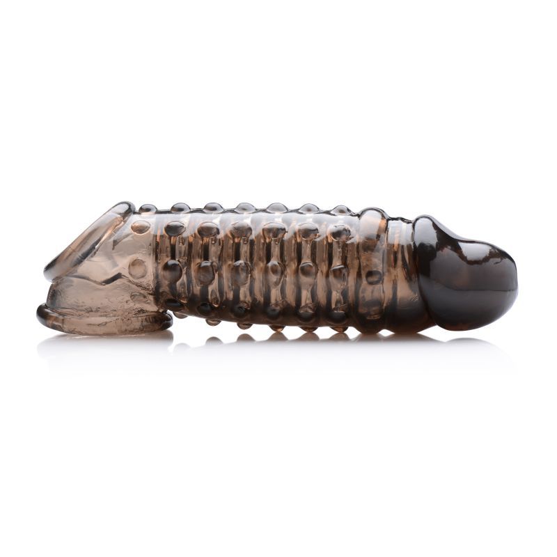 Penis Enhancer Sleeve 1.5 Inch Smoke – Extra Length and Girth Sleeve > Sex Toys For Men > Penis Sleeves