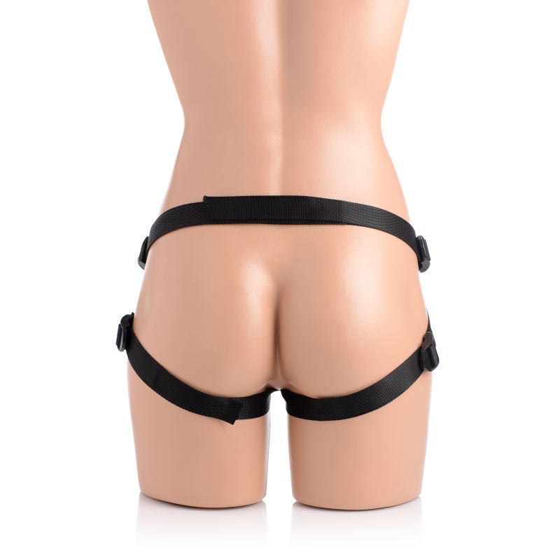 Charmed 7.5 Inch Silicone Dildo with Harness in Flesh Color Harnesses & Strap-Ons