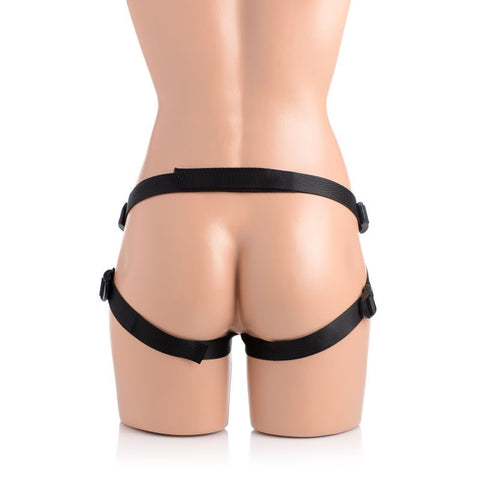 Charmed 7.5 Inch Silicone Dildo with Harness in Flesh Color Harnesses & Strap-Ons