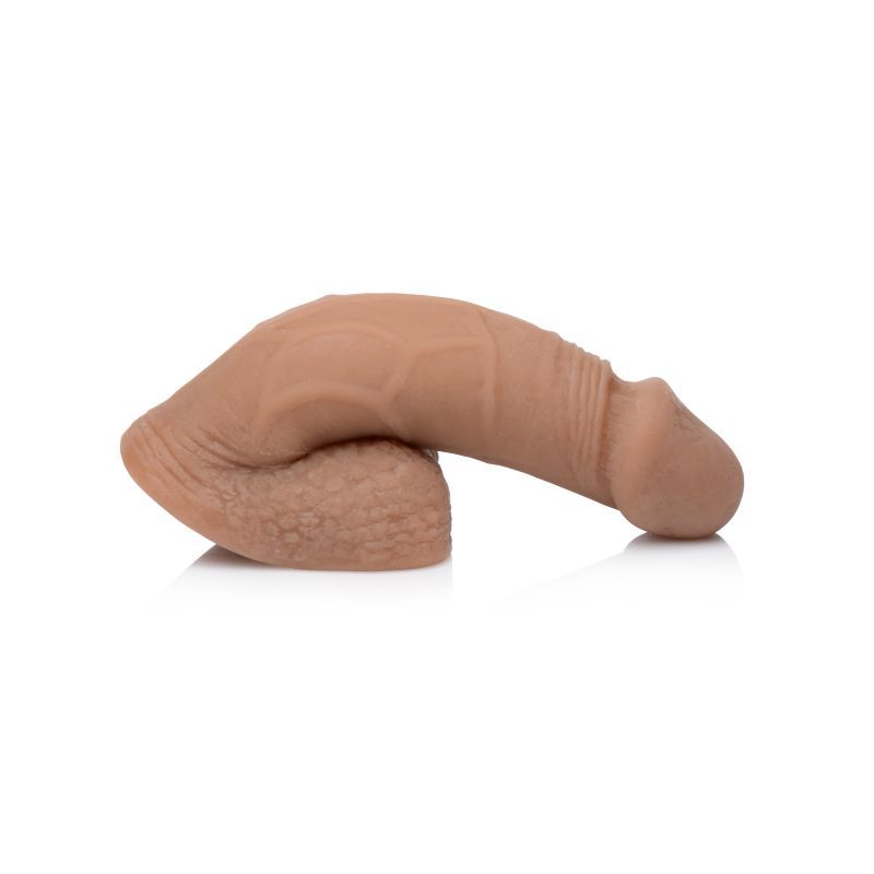 Large Bulge Soft Packer Dildo 6 Inches Medium Skin Tone Tan Dildos & Dongs
