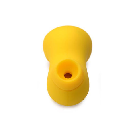 Shegasm Sucky Ducky Clit Stimulator in Pink Yellow Suction Stimulator