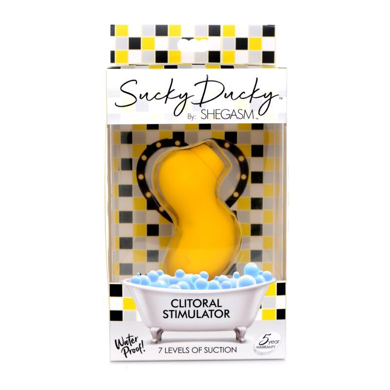 Shegasm Sucky Ducky Clit Stimulator in Pink Suction Stimulator