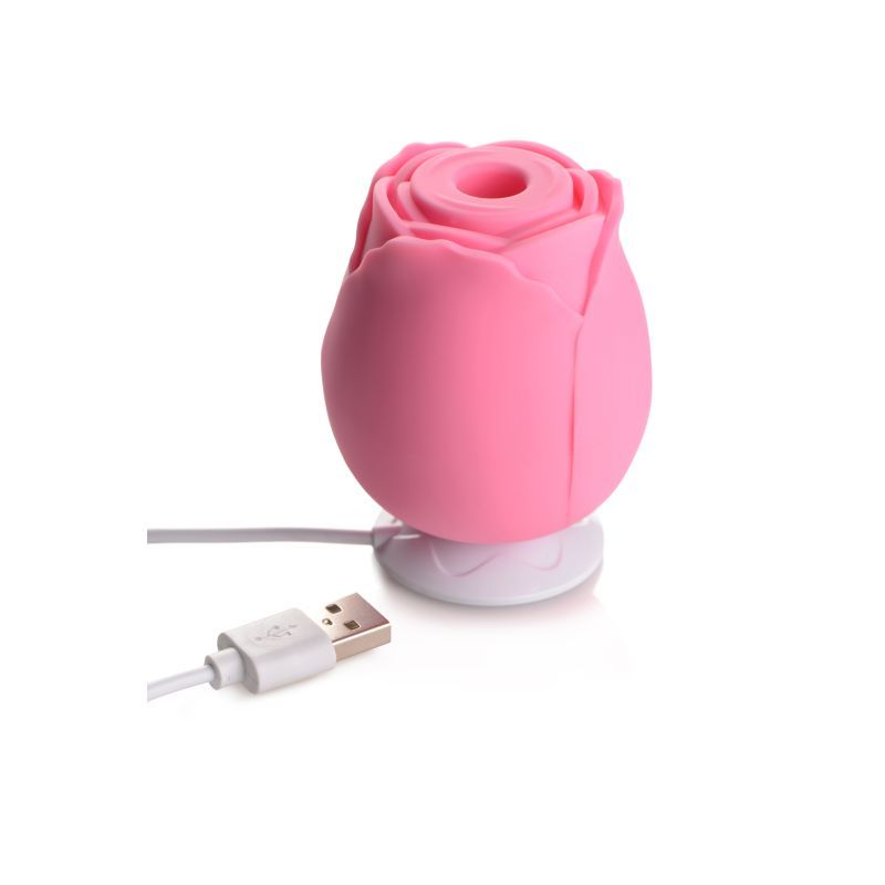 Wild Rose Silicone Suction Stimulator (Pink) – Silicone Suction Stimulator Rose Stimulators