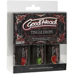 Goodhead Tingle Drops Strawberry Apple Watermelon 3 Piece Set 29ml ea > Lube > Oral Gels & Sprays