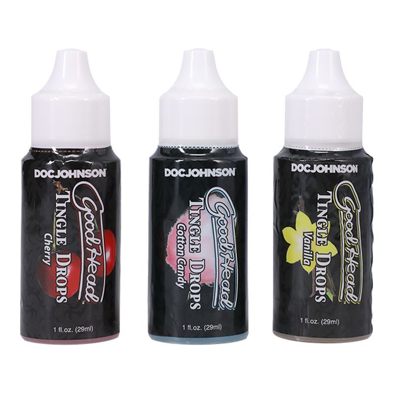 Goodhead Tingle Drops Cherry Candy and Vanilla 3 Piece Set 29ml ea > Lube > Oral Gels & Sprays