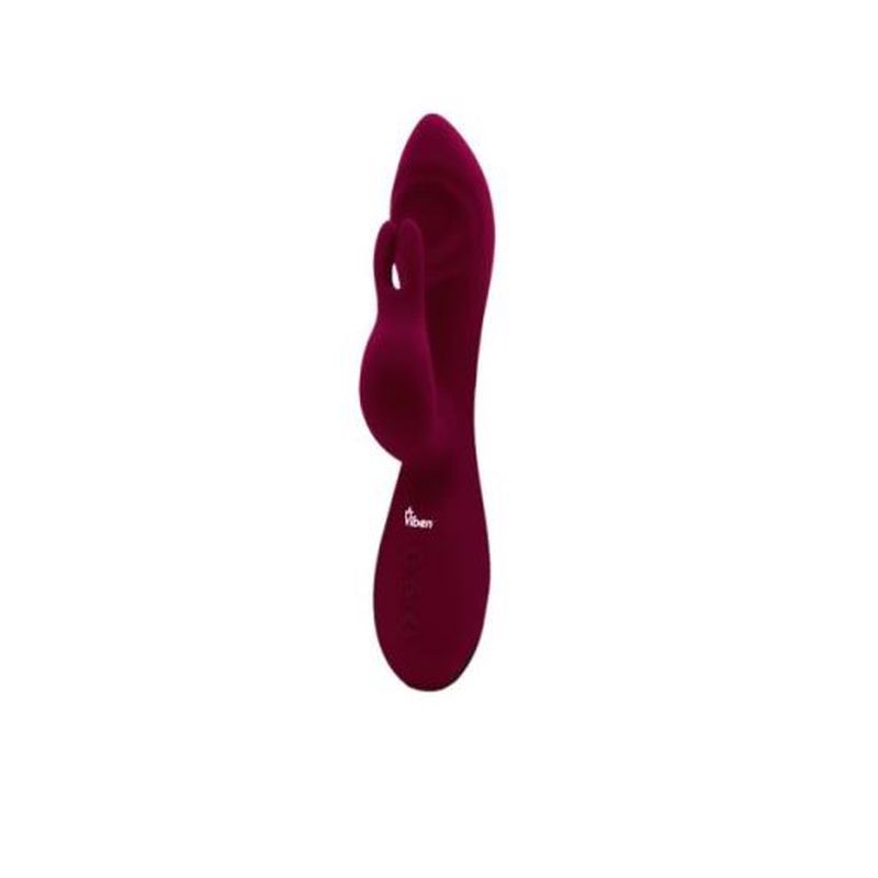 Viben Pzazz Rechargeable Thumping Rabbit Ruby Adult Sex Toy Red VIBRATORS-RABBIT