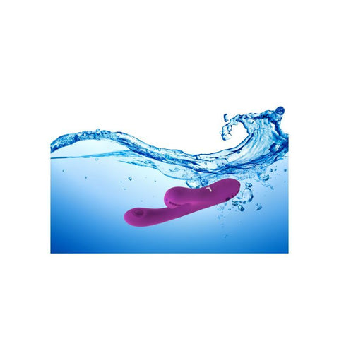 Viben Dazzle Rechargeable Thumping Rabbit in Berry VIBRATORS-RABBIT