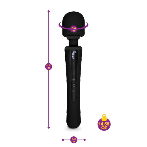Viben Obsession Rechargeable Wand Massager in Black Electric Massager